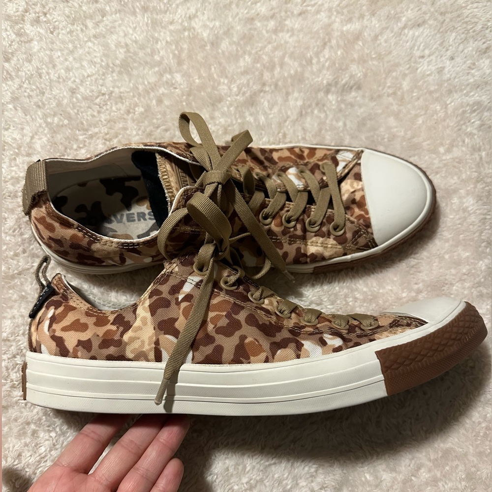 Converse Tan Camouflage Sneakers